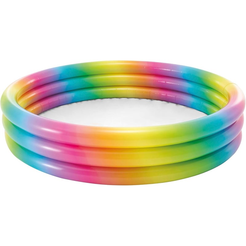 Intex - Children's Rainbow Inflatable Pool 147x33cm - 58439 - Image 1