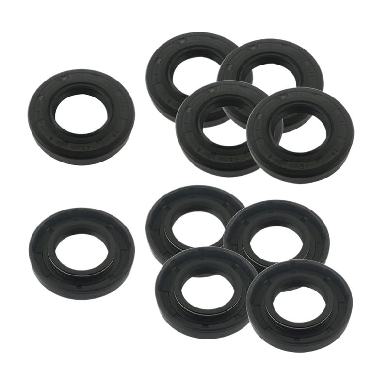 17x40x10mm Skeleton Oil Seal TC Type NBR Black Radial Shaft Seal Ring Gasket 10pcs - Image 2