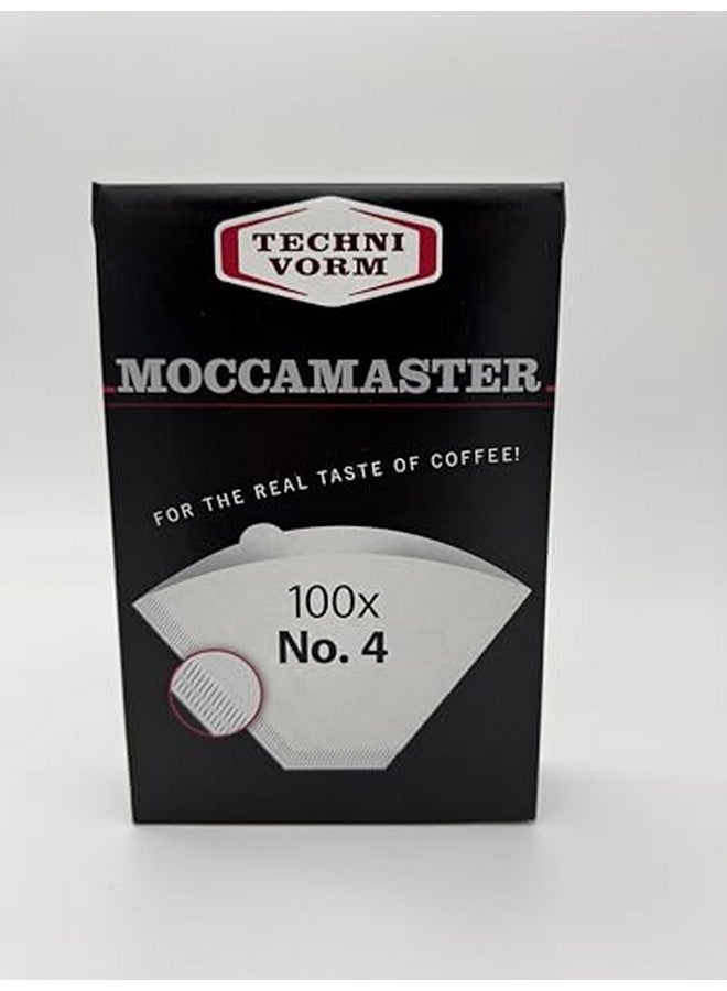 Moccamaster مرشحات ورقية بيضاء من تكنيفورم موكا ماستر #4، 100 قطعة في العلبة - Image 4