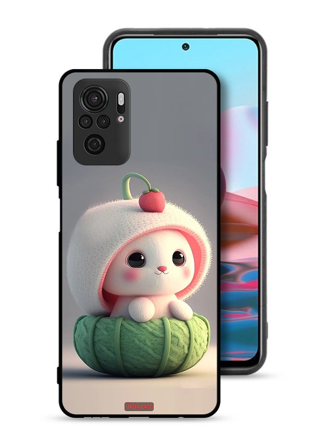 Tolwak Xiaomi Redmi Note 10S Protective Case Cover Cute Little Rabbit - Image 1