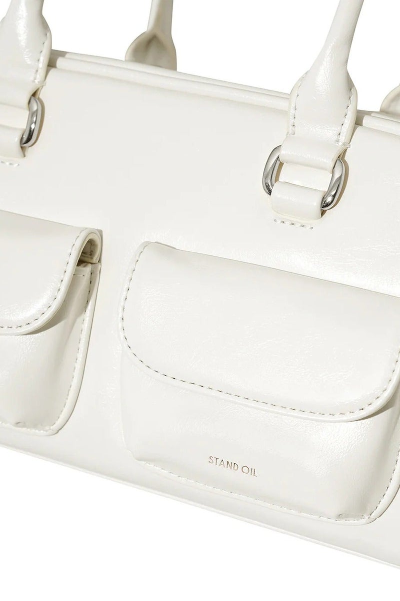 ستاند زيت حقيبة سمينة حقيبة الكتف الجلدية - Image 5