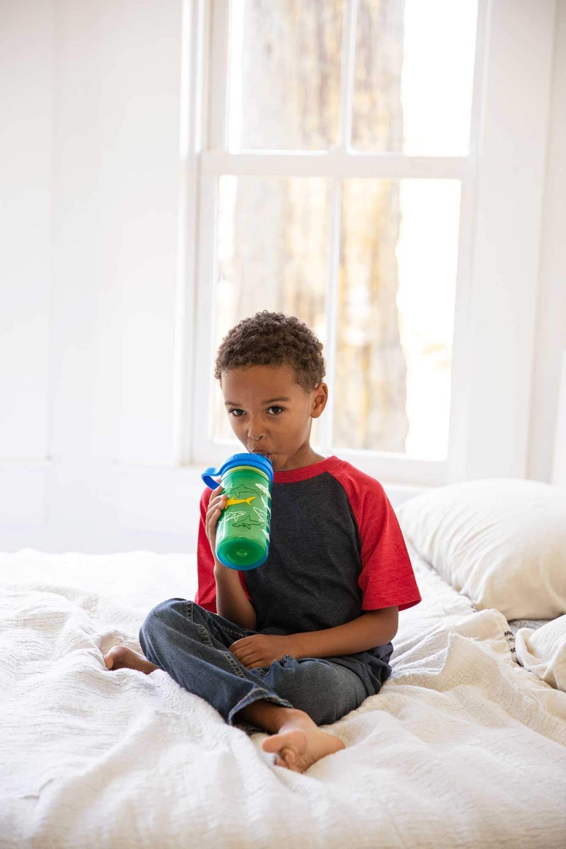 CAMELBAK زجاجة كاملباك إيدي+ للأطفال معزولة خالية من BPA، 14 أونصة، سمكة قرش الغوص - Image 4