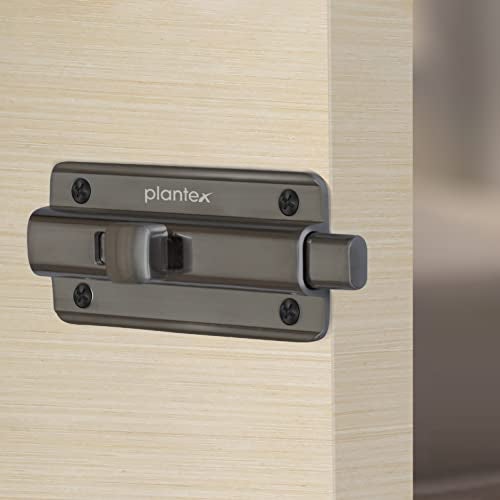 Plantex Premium Heavy Duty Door Stopper/Door Lock Latch for Home and Office Doors/Baby Latch - Pack of 8 (Satin Black-Matt) - Image 4