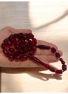 just naturals German Faturan Prayer Beads For Men 31 Beads Size 10mm x 13mm  - Image 3