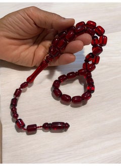 just naturals German Faturan Prayer Beads For Men 31 Beads Size 10mm x 13mm  - Image 2