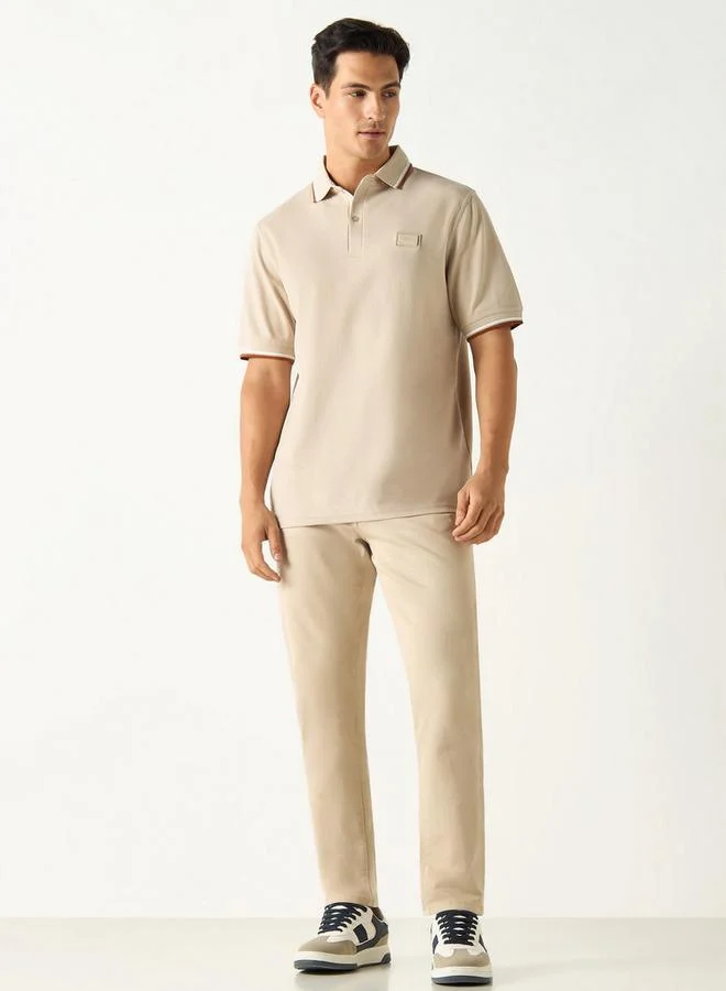 إمبيرور تيشيرت بولو سادة بأكمام قصيرة من إمبيرور