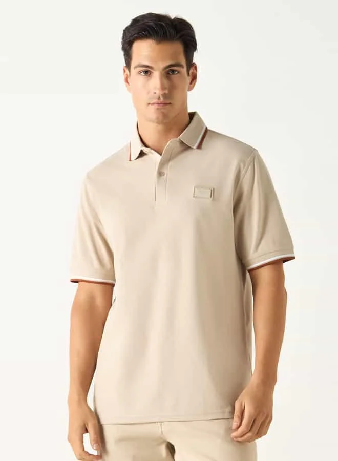 Emperor Emperor Solid Polo T-shirt with Short Sleeves