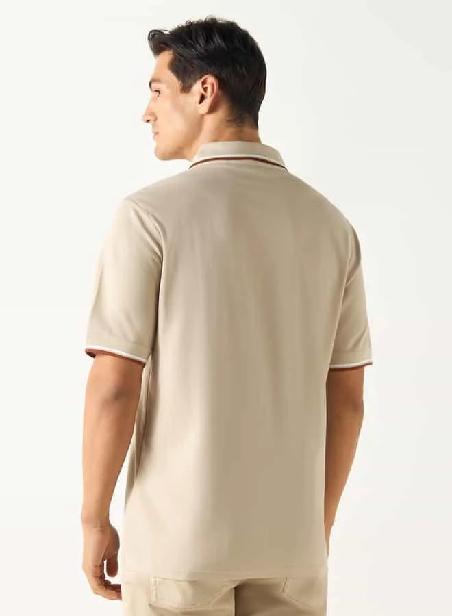 Emperor Emperor Solid Polo T-shirt with Short Sleeves