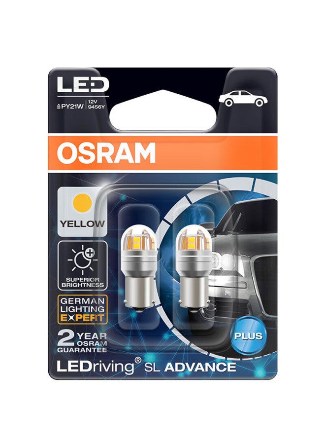 Osram Py21w Led Car Light Brake Light Reverse Light Turn Signal Auxiliary Light P21 Single Filament Yellow Light 12v 2.5w 2-pack - Image 3