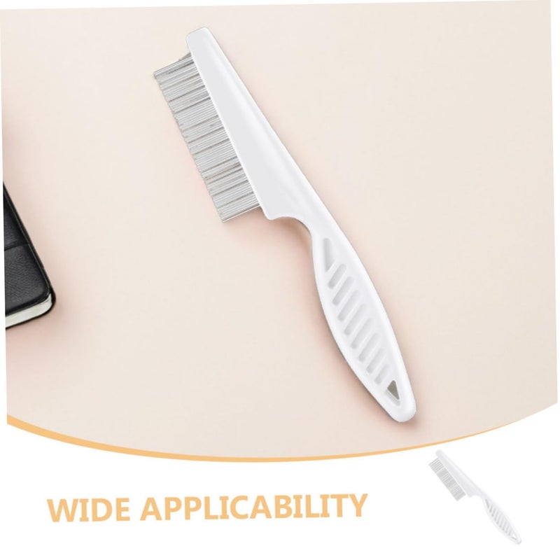 Luxshiny 2pcs Metal Dog Comb Flea and Dandruff Removal Pet Grooming Comb with Fine Teeth for Sensitive Skin for Dogs and Cats Gentle Dematting and Hair Removal Tool - Image 3