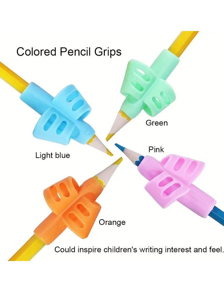 Gonice - Two Finger Grip Silicone Baby Learn Writing Tool Writing Pen Writing Correction Device Children Study Supplies Gift For Children - Image 1