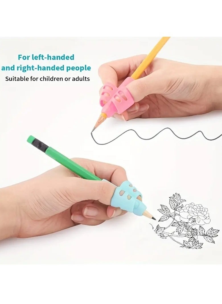 Gonice - Two Finger Grip Silicone Baby Learn Writing Tool Writing Pen Writing Correction Device Children Study Supplies Gift For Children - Image 1