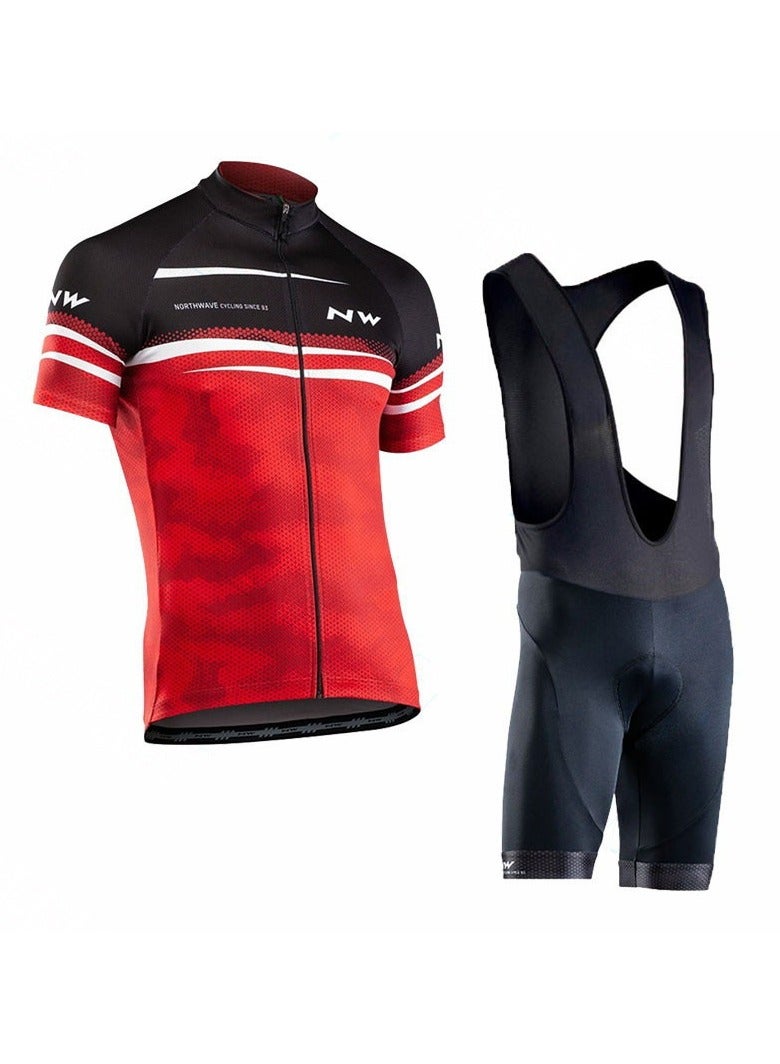 KUYING Summer Short Sleeved Cycling Suit Set  - Image 1
