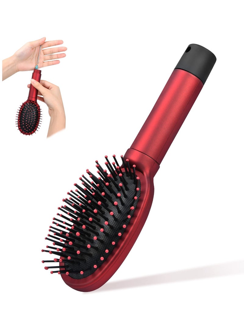 Excefore Diversion Safe Hair Brush, Stash Containers To Store Money, Cash, Jewelry, Mini Keys, Beach Safe Container Real Hair Brush Comb for Valuables, Perfect for Travel or At Home, Red - Image 1