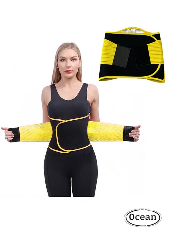 جي أس حزام تدريب الخصر للنساء، حزام الأحزمة الرياضي، تقليم خصر السونا الرقيقة حزام الأحزمة الرياضي التعرق، حزام التمرينات المزود بشرائط قابلة للضبط، حزام مظلة الجسم الرقيقة (لتر) - Image 1