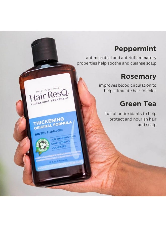 Petal fresh Hair Resq Natural Thickening Growth Weightless Conditioner For Noticeably Thinning Hair Strengthens & Volumize Vegan & Crueltyfree 12 Fl Oz (355 Ml)  - Image 3