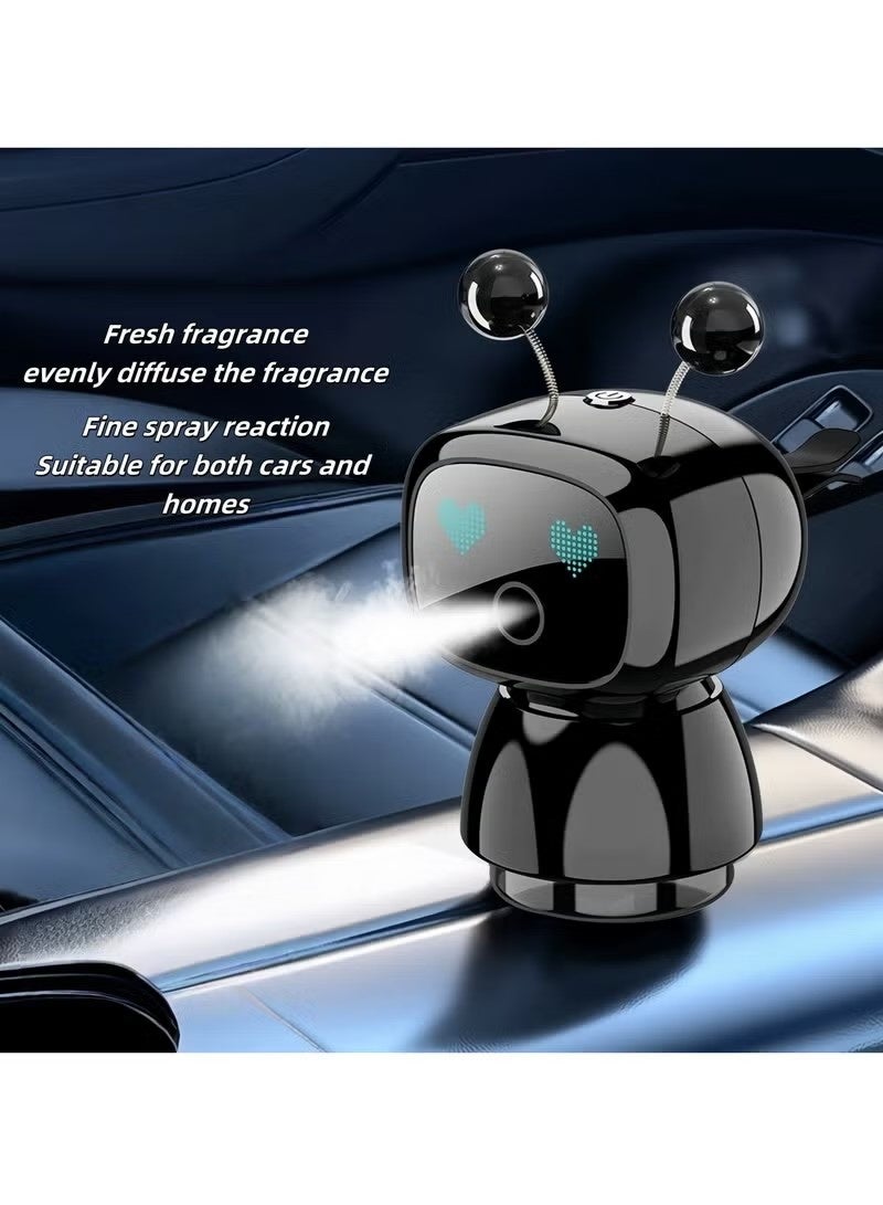 Uliova Smart Robot Car Aroma Diffuser, 160ml Automatic Spray Air Freshener, 3-Level Fragrance Adjustment, Air Vent Aromatherapy Perfume Diffuser for Car Interior - Image 4