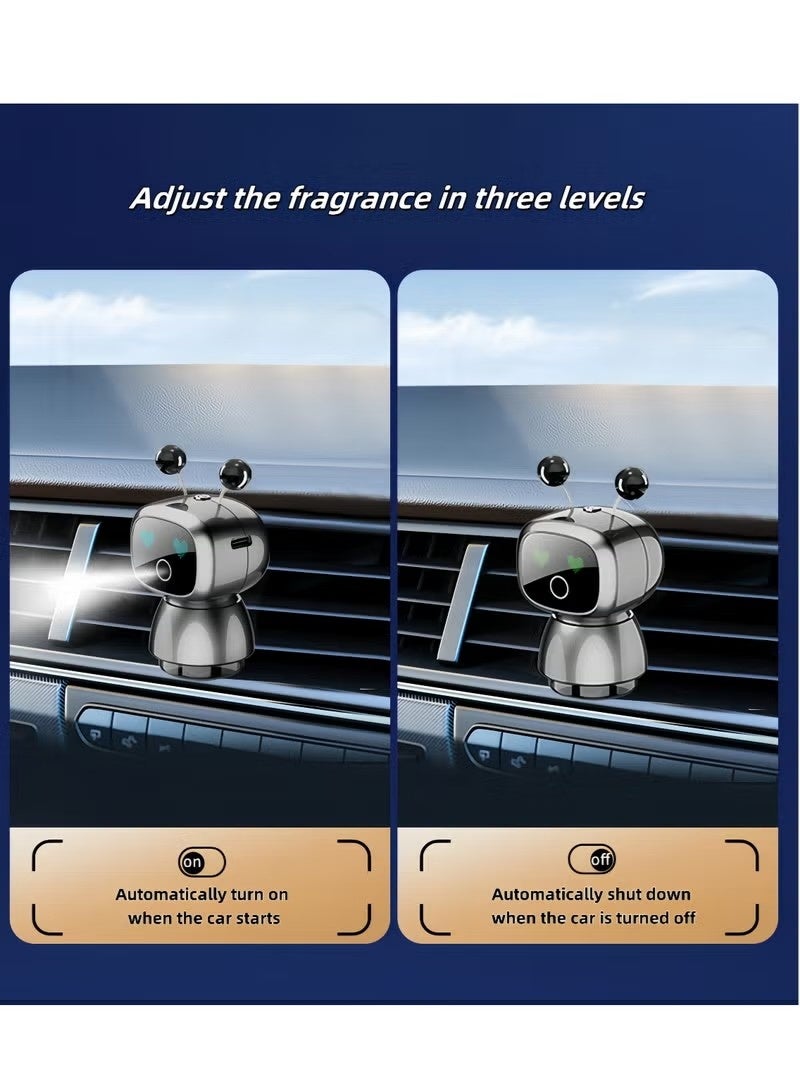 Uliova Smart Robot Car Aroma Diffuser, 160ml Automatic Spray Air Freshener, 3-Level Fragrance Adjustment, Air Vent Aromatherapy Perfume Diffuser for Car Interior - Image 5