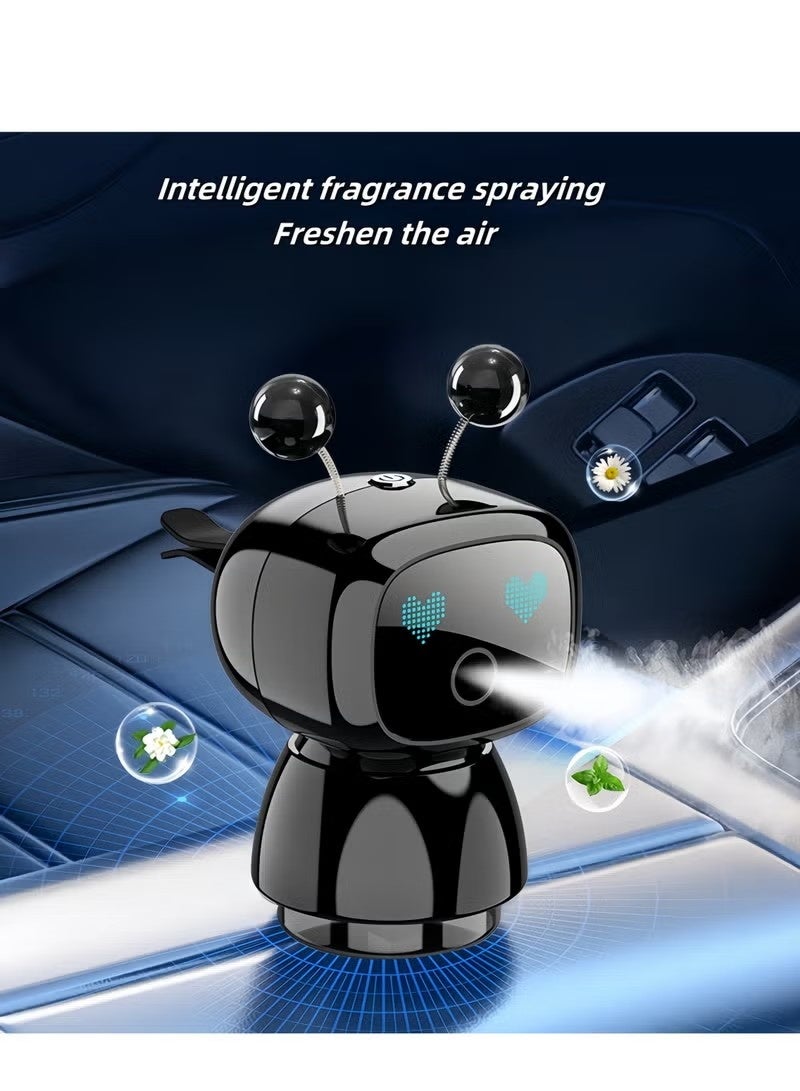 Uliova Smart Robot Car Aroma Diffuser, 160ml Automatic Spray Air Freshener, 3-Level Fragrance Adjustment, Air Vent Aromatherapy Perfume Diffuser for Car Interior - Image 2