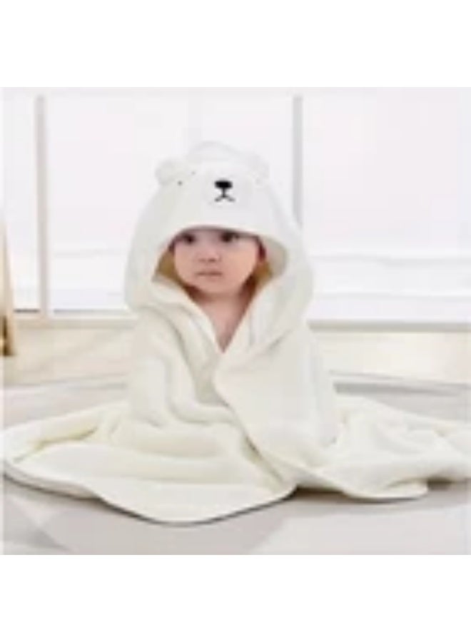 Generic (Unbranded) Hooded Towel, Soft Bath Towel with Bear Ears for Babie, Toddler, Infant - Ultra Absorbent, Baby Stuff Shower Gifts for Boy and Girl, Brown - Image 3