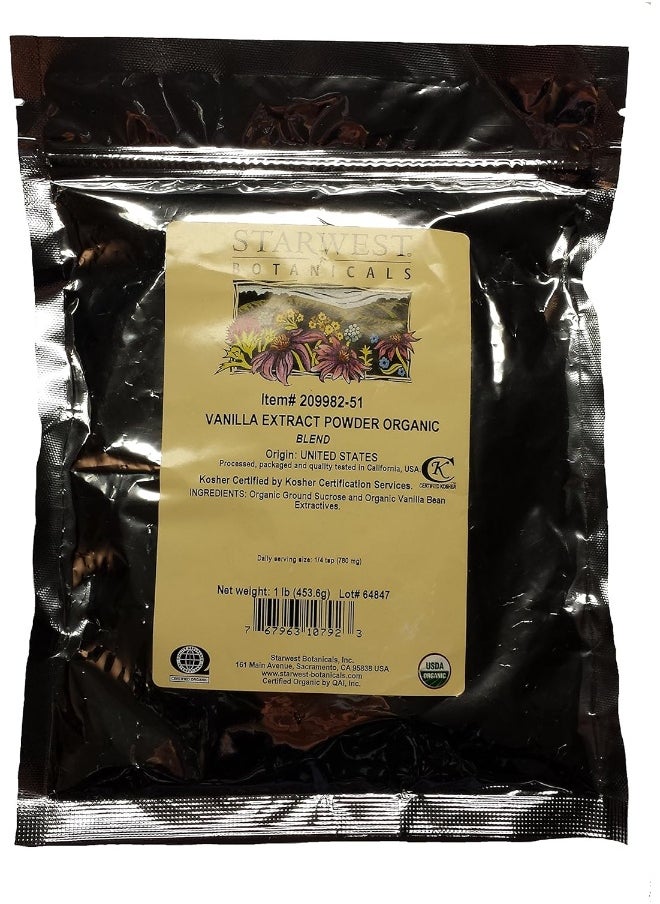 Starwest Botanicals Organic Vanilla Extract Powder, 1 Pound - pzsku/Z02348A6F9C4226C36182Z/45/_/1741000100/f6bcae82-2b35-4da7-80f9-417467c7fadd