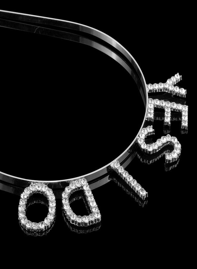 KICOSY YES I DO Headband He Asked She Said Yes Decorations Bride Tiara Bridal Hair Accessories Bachelorette Gifts for Bride Engagement Party Decorations - Image 5