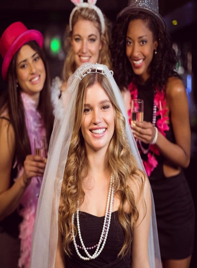 KICOSY YES I DO Headband He Asked She Said Yes Decorations Bride Tiara Bridal Hair Accessories Bachelorette Gifts for Bride Engagement Party Decorations - Image 3