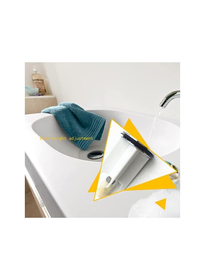 The Bros Pop Up Sink Plug, Universal Drain Filter, 40 mm Height Adjustable Pop-up Plug, Replacement Drain Plug for Bathroom Basin Sink Kitchen Sinks Bidets - Image 4