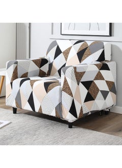 HOKIPO Elastic Stretchable Single Seater Sofa Cover (AR-4093-D9-Grey Brown Geometric) - pzsku/Z0234A8538F0FB19C173EZ/45/_/1737721422/7b52fbd1-0d7f-47c1-b084-aff284a36af0