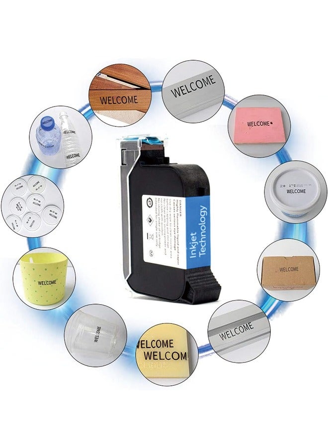 Original Portable Ink Cartridge Quick-Dry Replacement 42ml Ink Cartridge for Handheld Inkjet Printer Coding Machine（Red） - Image 2