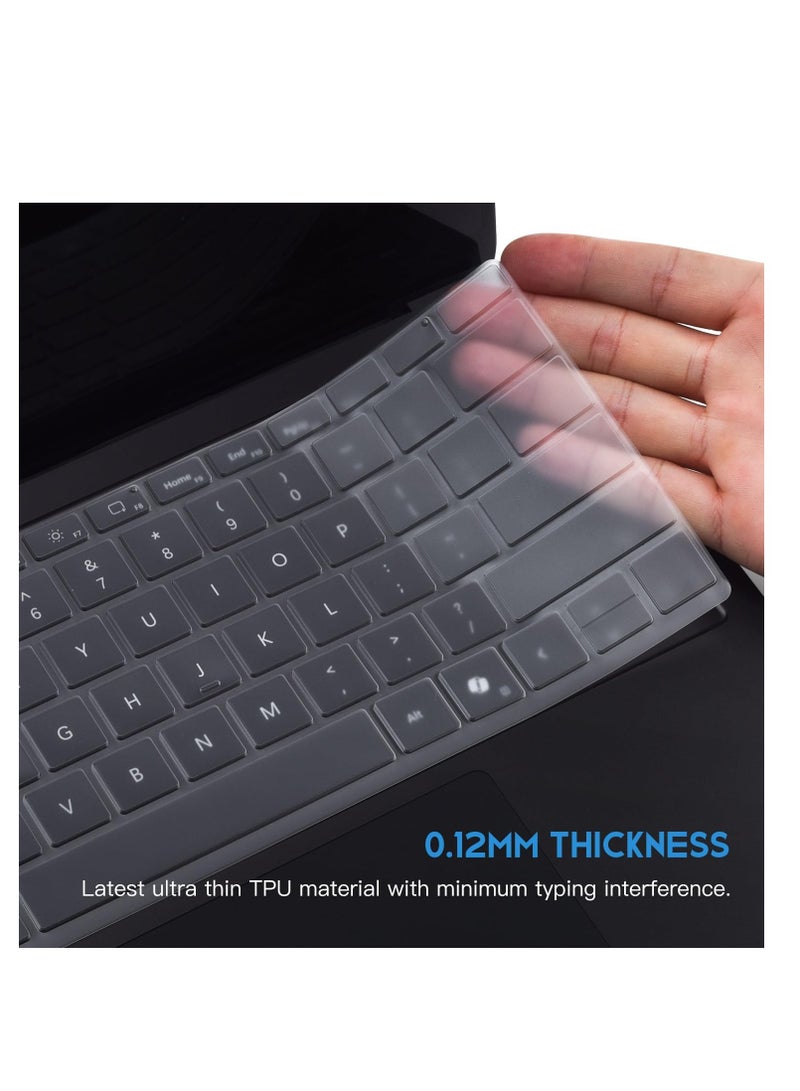 1Pack Keyboard Cover Protector Skin for Microsoft 2024 Surface Laptop (7th Edition Copilot+ PC) 13.8"/15", US English Layout, Ultra Thin Protective High Transparency TPU Keyboard Film - Image 2