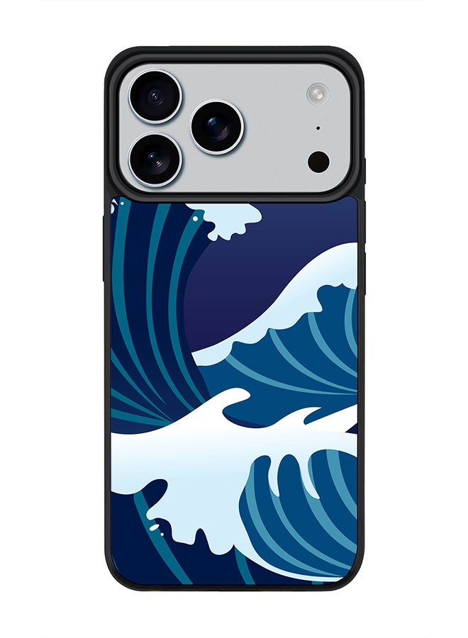 Stylizedd iPhone 17 Pro Max Case, [Compatible with MagSafe] Slim Magnetic cover Phone Case iPhone 17 Pro Max -Japanese Sea - Image 1