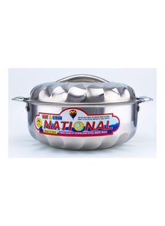 National 3-Piece Stainless Steel Hot Pot With Lid Set Silver  - Image 2