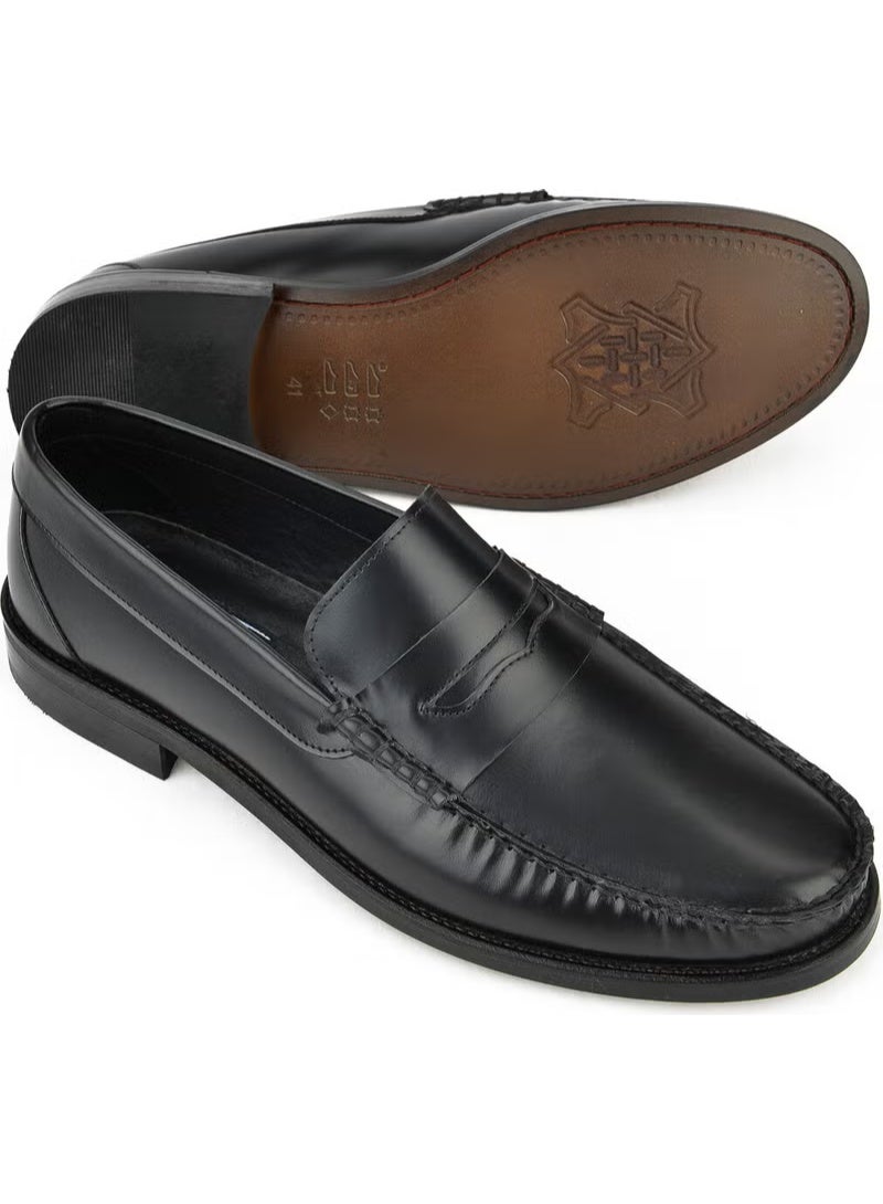 Ziya , Men's Genuine Leather Classic Shoes 1331028Z2017 Black - Image 2