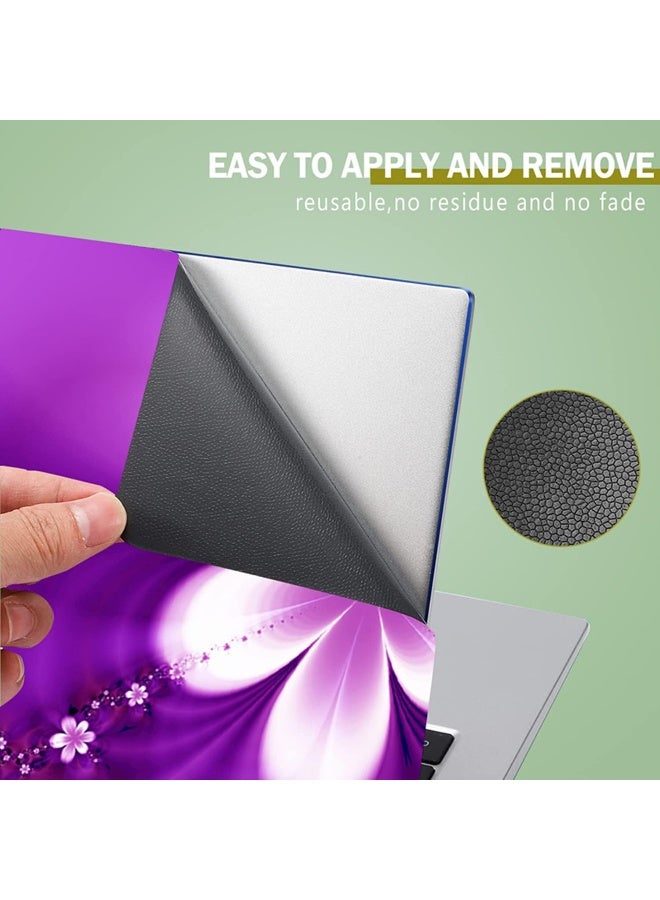 ICOLOR غطاء لابتوب icolor زهور بنفسجية 11.6 13 13.3 14 15 15.6 بوصة ملصق واقي قابل لإعادة الاستخدام لغطاء اللابتوب FY-NEK-13 - Image 4
