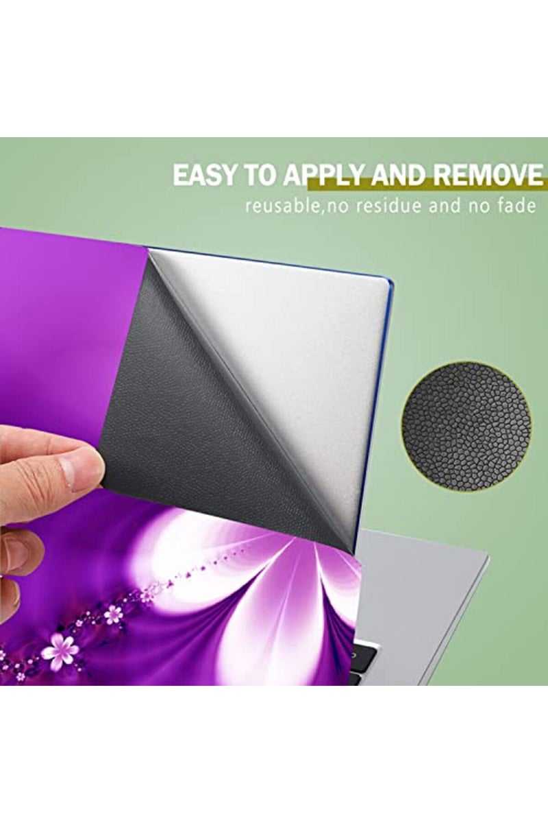 icolor Purple Flowers 11.6 13 13.3 14 15 15.6 inches Netbook Laptop Skin Sticker Reusable Protector Cover Case for Laptop Notebook FY-NEK-13 - Image 2