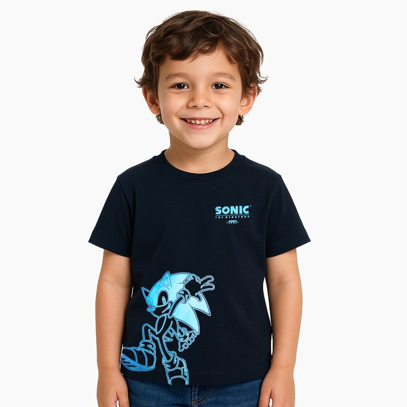 SONIC SEGA Sonic Kids Boy's Short Sleeve T-Shirt - Image 1