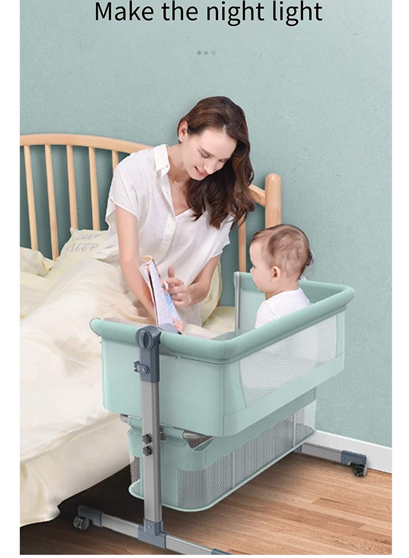 Cool Baby Portable Removable Folding Adjustable Height Spliced-Size Crib - Image 2