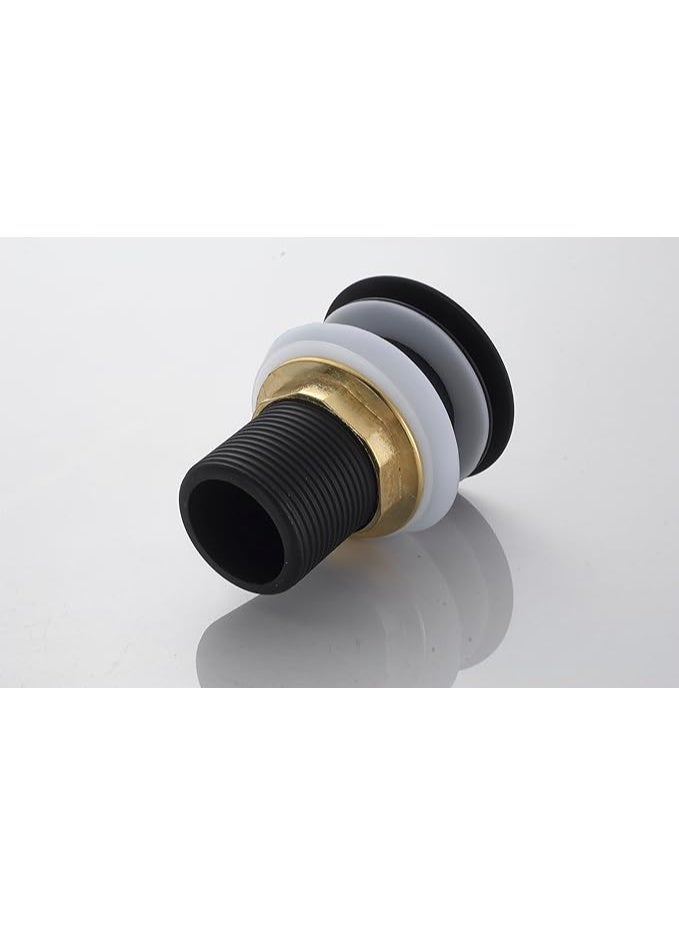 Lynacz Original Pop-Up Waste Stainless Steel 304 Wash Basin Drainer G1-1/4'' Push Type Plug Stopper (Black) - Image 4