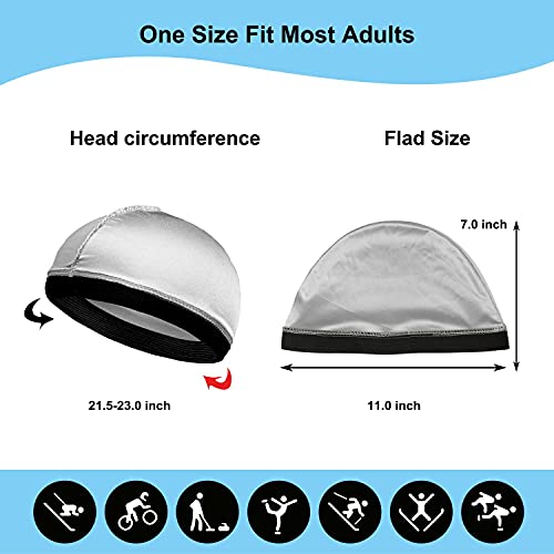 Selalu 4Pcs Wave Cap, Silk Stocking Wave Caps for 360 Waves, Silky Durag for Men, Stain Caps - Image 3