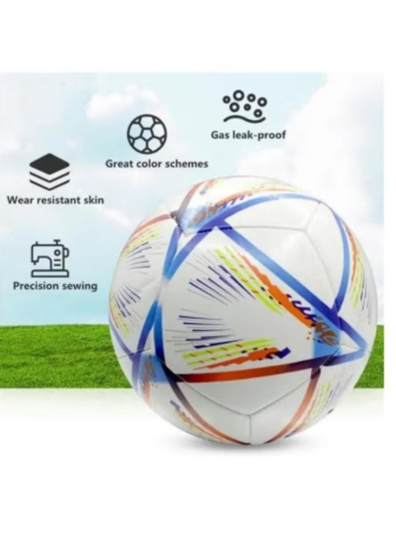 Generic 2022  Football Training soccer Ball Size 5 Best for Playing Indoor Outdoor With Free Gift - Image 2