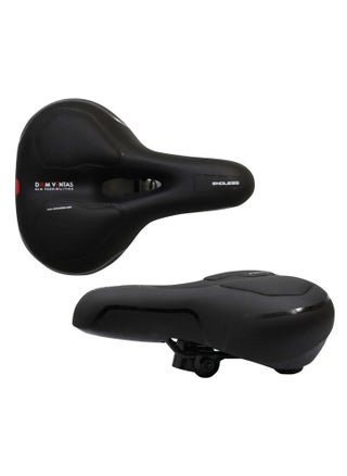 EL1047 Wide Cycle Seat with Red Reflective Safety Strip | Material : PU | Universal Memory Foam Seat with Breathable, Shock Absorbing and Waterproof Bike Saddle for All Type of Bikes - pzsku/Z02352EB4E2DDD8BF811FZ/45/1749038029/88c4f61a-17aa-4532-bf60-9e631f0171f2