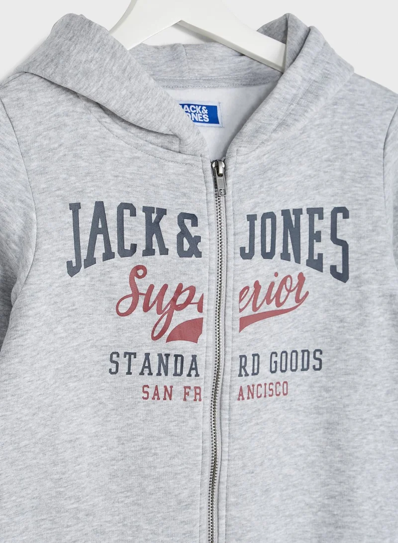 Jack & Jones Junior Youth Slogan Hoodie