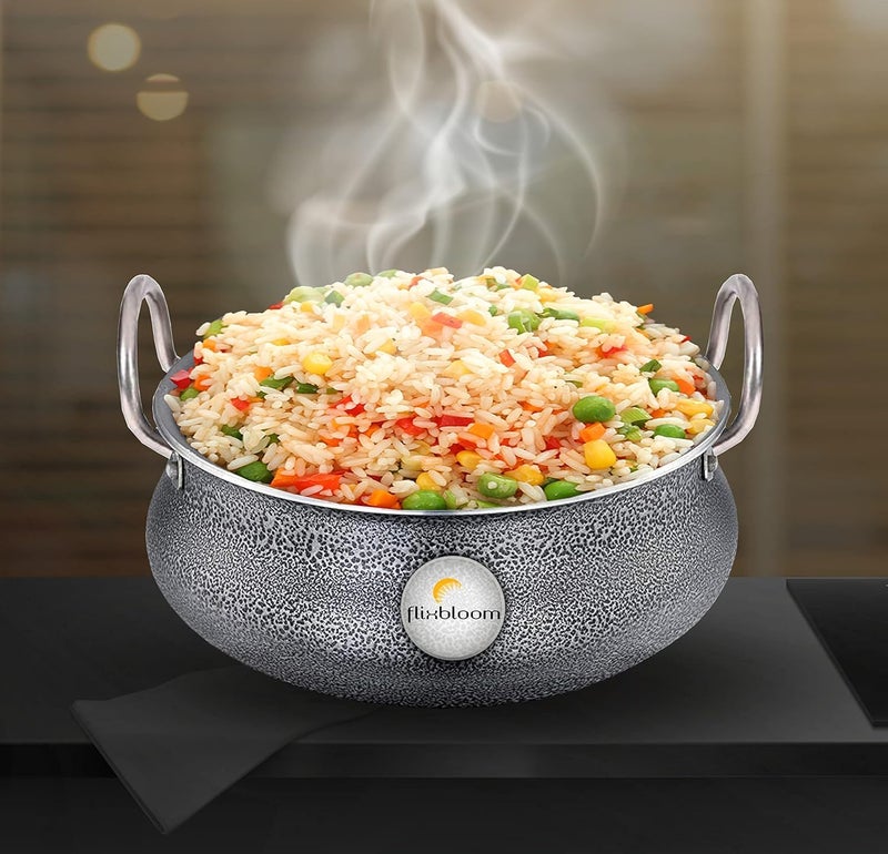 FLIXBLOOM Flixbloom Special Black Induction 65 Litre Handi with lid Pongal Handi Gundu Kadai Harees PotSauce PotBiryani HandiPunjabi HandiKhichadi Handi Cookware Serveware Handi for Kitchen - Image 3