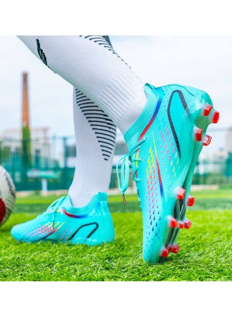 Loquat Low-Top Competition Sports Football Shoes Teal Blue  - Image 3