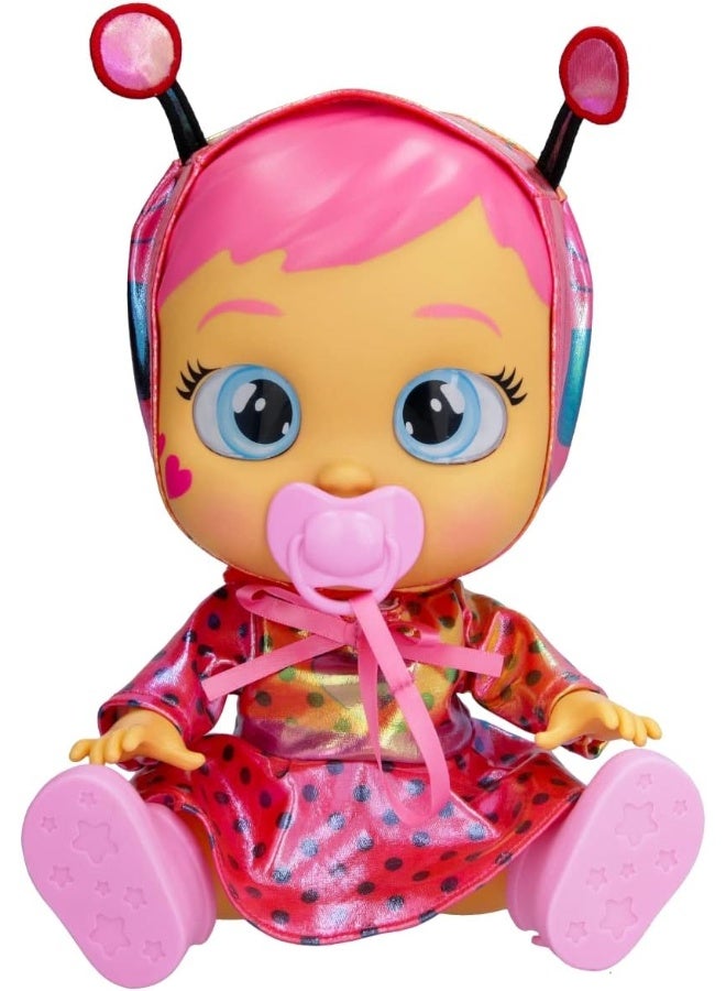 CRY BABIES دمية كراي بيبيز ستار ليدي في زي دعسوقة تفاعلية (30 سم) - Image 2