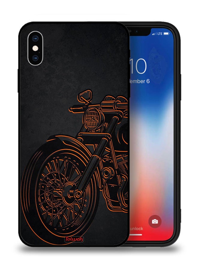 Tolwak Apple iPhone XS Max Protective Case Vintage Bike - Image 1