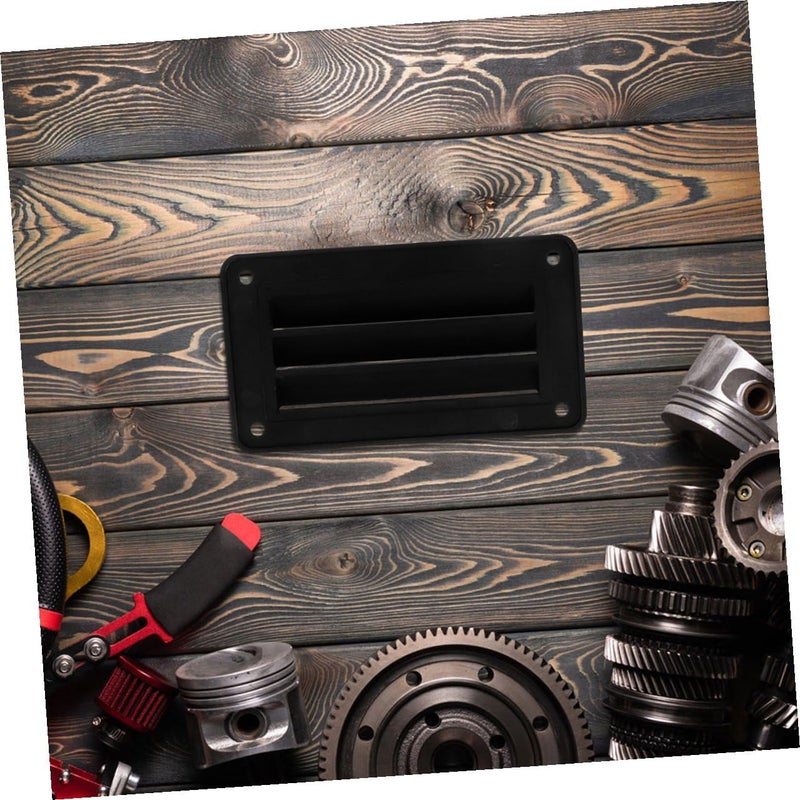 Economical varied sizing picks 2pcs Black Plastic Rv Airflow Vent Cover with Louvers, 79x141mm Ventilation Grille for Boat, Trailer, and Marine Exhaust, Includes 4 Screws, Suitable for Air Conditioner and Rv Multi-market matching options - Image 5
