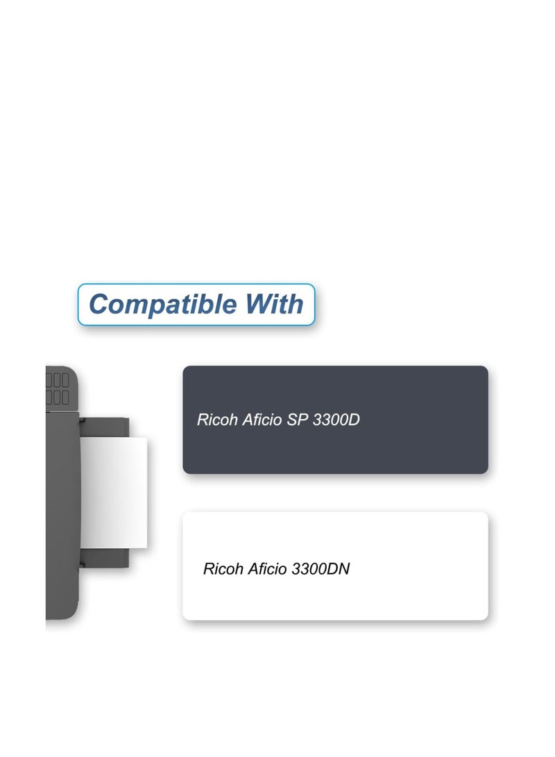 Terabyte Compatible for Ricoh SP-330H Toner Cartridges Work for Ricoh SP 330DN 330SFN 330SN M320 M320FB P301 Printers, with Chip, High Yield 8000 Pages, Clear Printing (Black) Compatible for Ricoh SP-330H Toner  - Image 4