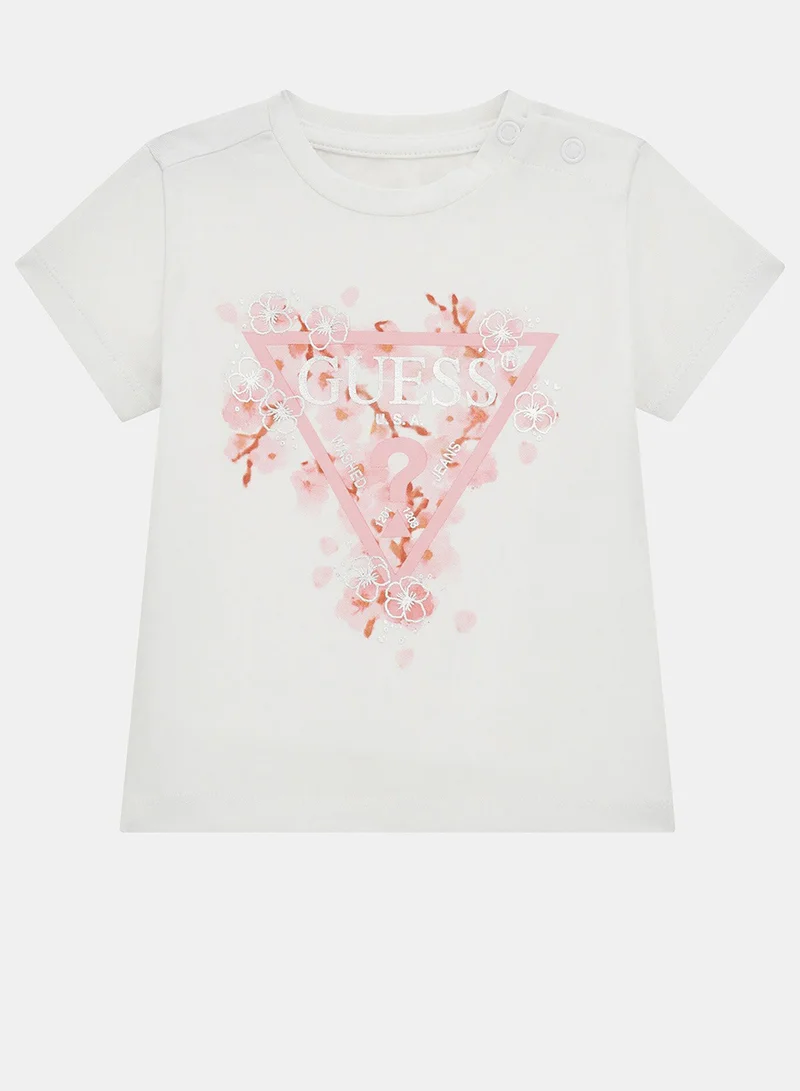 GUESS Kids Logo Crew Neck T-Shirt